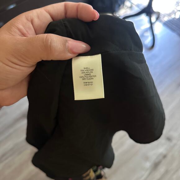 Black Velvet Floral Velvet Burnout Shift Dress Sz 4 Whimsy Goth,Dark Romantic - Picture 11 of 14